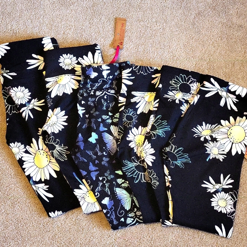 Justice Girls Legging Bundle Lot Set Sizes L, M, S